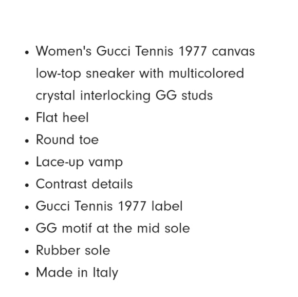 Reserved listing Gucci Crystal Sneakers - Picture 9 of 9